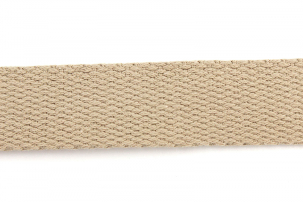 Gurtband Baumwolle 25mm sandstein (1 m)